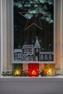 Berry Sage Festive Candle Holder H7Cm D8Cm &pound;4.99