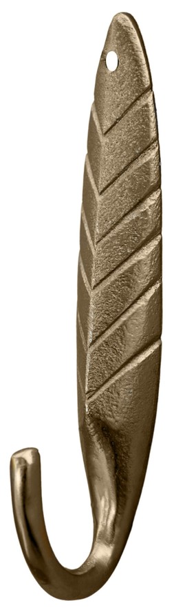 Botanic Leaf Plant Hook Black H20cm &pound;12.99