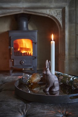 Cast Aluminium Hare Candle Holder Antique Copper &pound;34.99