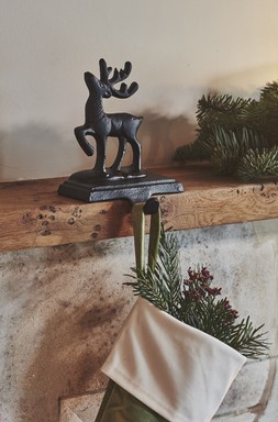 Cast Stocking Holder Deer Black &pound;24.99