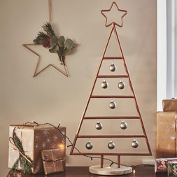 COPPER CHRISTMAS TREE WITH STAR IRON