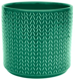 Chevron Emerald Planter H15cm D15cm &pound;13.99