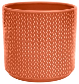 CHEVRON SIENNA PLANTER H17CM D19CM £16.99