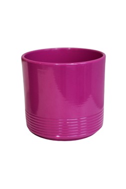 Cyclamen Planter Gloss Cerise H13.5cm D14cm &pound;5.99