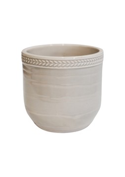 DELPHINE GARLAND RIM COTTON PLANTER H12CM D13CM £12.99