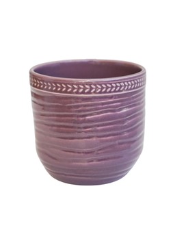 DELPHINE GARLAND RIM PLUM PLANTER H12CM D13CM £12.99