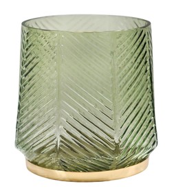 Elm Embossed Candle Holder Soft Sage H15cm &pound;26.99, H20cm &pound;39.99