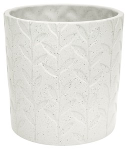 Fairford Ivory Speckle Leaf Planter H17cm D17cm &pound;24.99, H25cm D24cm &pound;49.99