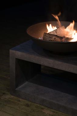 FIRE PIT & RECTANGLE CONSOLE GRANITE H52CM W64CM &pound;249.99