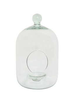 GLASS BELL JAR OPEN TERRARIUM SMALL