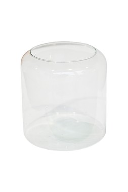 Glass Hurricane Lantern With Sand H19cm D19cm &pound;29.99