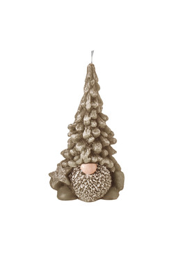 GNOME CANDLE TALL TAUPE H15CM £12.99