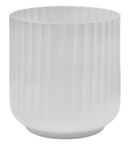 HUDSON WHITE CORRUGATED PLANTER H37CM D37CM &pound;74.99
