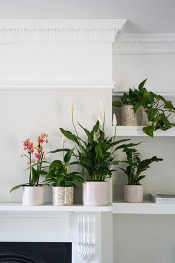 Lazzaro Linen Effect Planter H13cm D15cm &pound;11.99