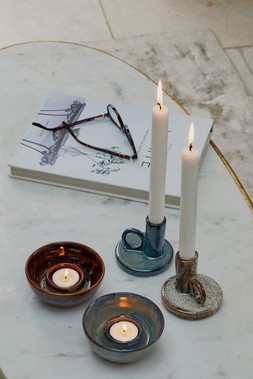 Lila Ceramic Tealight Candle Holder 2 Pack &pound;14.99