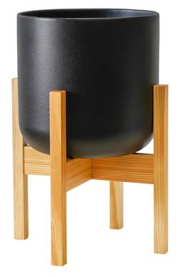 Lisbon Pot And Stand Anthracite D20.5cm &pound;39.99, D26cm &pound;49.99