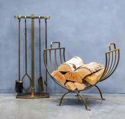AW25 Ivyline - LINEAR LOG BASKET BRASS