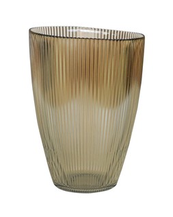 Mocha Ribbed Tall Vase &pound;34.99