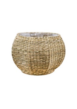 NORWICK SEAGRASS PUMPKIN BASKET H19CM D28CM £24.99