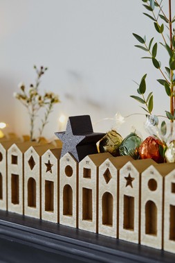Christmas at Ivyline 2025 - NORDIC WOODEN ADVENT CALENDER H6CM W70CM