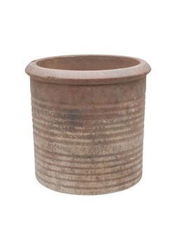 OUTDOOR CLAYMONT RIPPLE STONE PLANTER H37CM D40CM