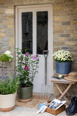 OUTDOOR NORTON GLAZED GARLAND PLANTERS in IVORY, SAGE & BLUE £19.99 - £39.99