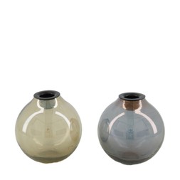 Opal Glass Sphere Candle Holder 2 Pack &pound;24.99