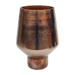 Opulent Tall Curved Metallic Bronze Vase H25cm W16cm &pound;39.99