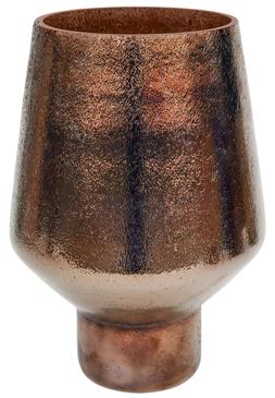 Opulent Tall Curved Metallic Bronze Vase H25cm W16cm &pound;39.99
