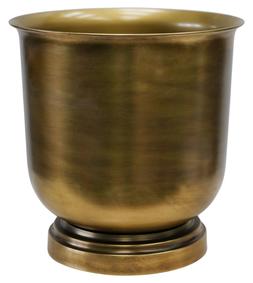 OUTDOOR HAMPTON ANTIQUE BRASS METAL URN &pound;79.99