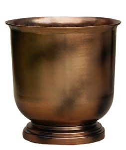 OUTDOOR HAMPTON COPPER METAL URN &pound;79.99