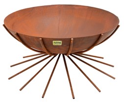 OUTDOOR METAL DAKOTA FIRE PIT IN RUST &pound;299.99