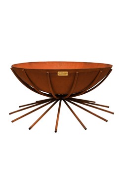 OUTDOOR METAL DAKOTA FIRE PIT IN RUST (available in black) H37CM W71CM &pound;299.99 (OMDFR37)