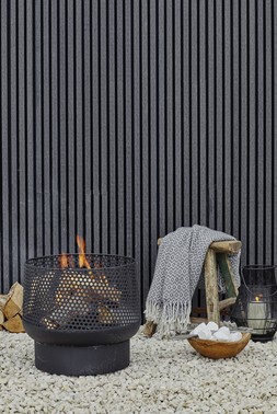 OUTDOOR TALL BUTTERMERE BASKET FIRE PIT BLACK H51CM W45CM &pound;249.99