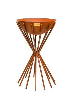 OUTDOOR TALL METAL DAKOTA FIRE PIT IN RUST (available in black) H65CM W38CM &pound;299.99 (OTMDFR65)