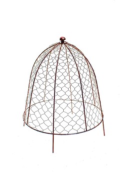 OUTDOOR WIRE NETTED PLANT PROTECTOR BRONZE H55CM W47CM
