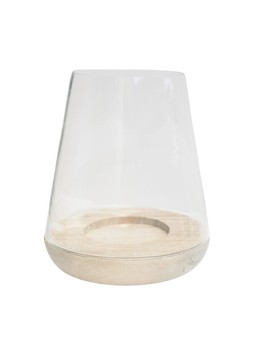 Padstow Whitewash Tapered Dome Lantern H25.5cm D20cm £44.99
