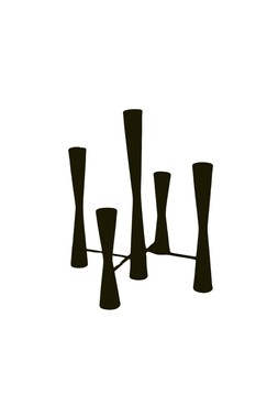 Parker 5 Piece Black Candle Centerpiece &pound;59.99