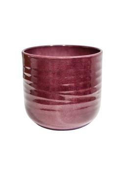 Poinsettia Ripple Red Planter H12.5cm D15cm £6.99
