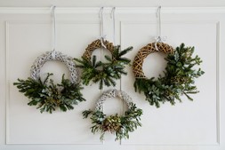 Rattan Wreath Natural Diam 40cm &pound;34.99