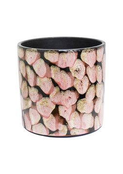 RIO REACTIVE PINK SPOT PLANTER H16CM D16.5CM