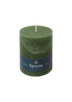 RUSTIC UNSCENTED PILLAR CANDLE 80:110 DARK GREEN £9.99