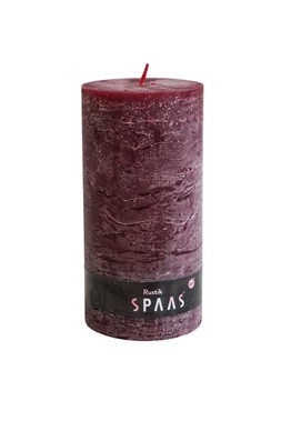 Rustik Pillar Candle Wine Red 70:130 &pound;9.99