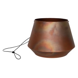 Soho Aged Copper Hanging Planter With Leather Strap H15cm D19cm &pound;29.99, H15cm D21cm &pound;39.99