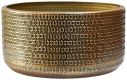 Solis Embossed Bowl Gold H15cm D30cm &pound;49.99