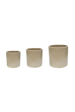 Valetta Ivory Terrazzo Planter Set Of 3 &pound;79.97
