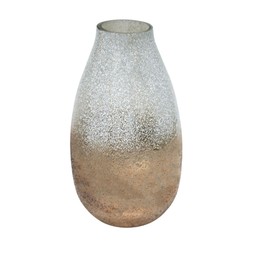 Verre Snowdrop Gold Frosted Vase H32cm W18cm &pound;54.99