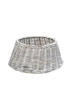 WICKER TREE SKIRT ROUNDWHITE D60CM £39.99