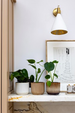 WILLOW RIBBED PLANTERS in IVORY, SEPIA & CHOCOLATE £7.99. - £17.99 Each