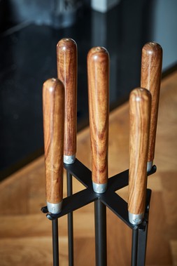 Wooden Handle Round Companion Set H73cm W24cm &pound;134.99